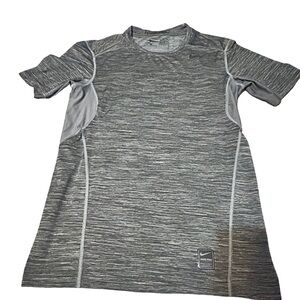 Nike Pro Dri-Fit Fitted Short Sleeve Compression Top Gray Men’s Small